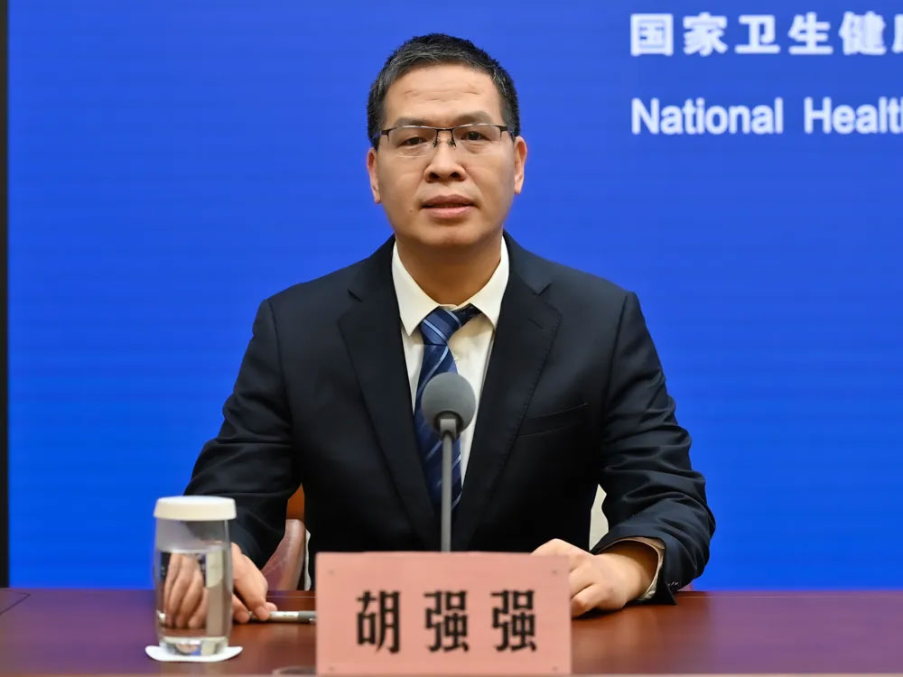 國家衛(wèi)健委新聞發(fā)言人、宣傳司副司長 胡強強 國家衛(wèi)健委新聞發(fā)言人、宣傳司副司長 胡強強